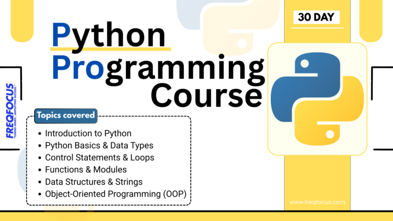 Python Programming Course 2025 – Beginner to Intermediate (30 Days)